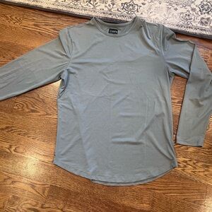 Men's Cuts Long Sleeve Curved Hem